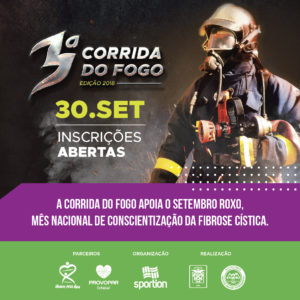 3º Corrida do Fogo apoia o Mês Nacional de Conscientização da Fibrose Cística em Curitiba!