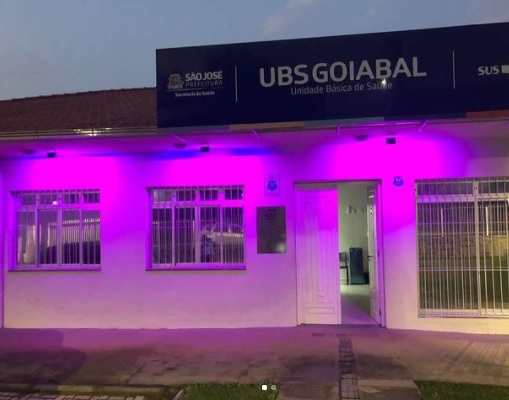 Unidades Básicas de Saúde em São José/SC são iluminadas de roxo em alusão ao Setembro Roxo 2021