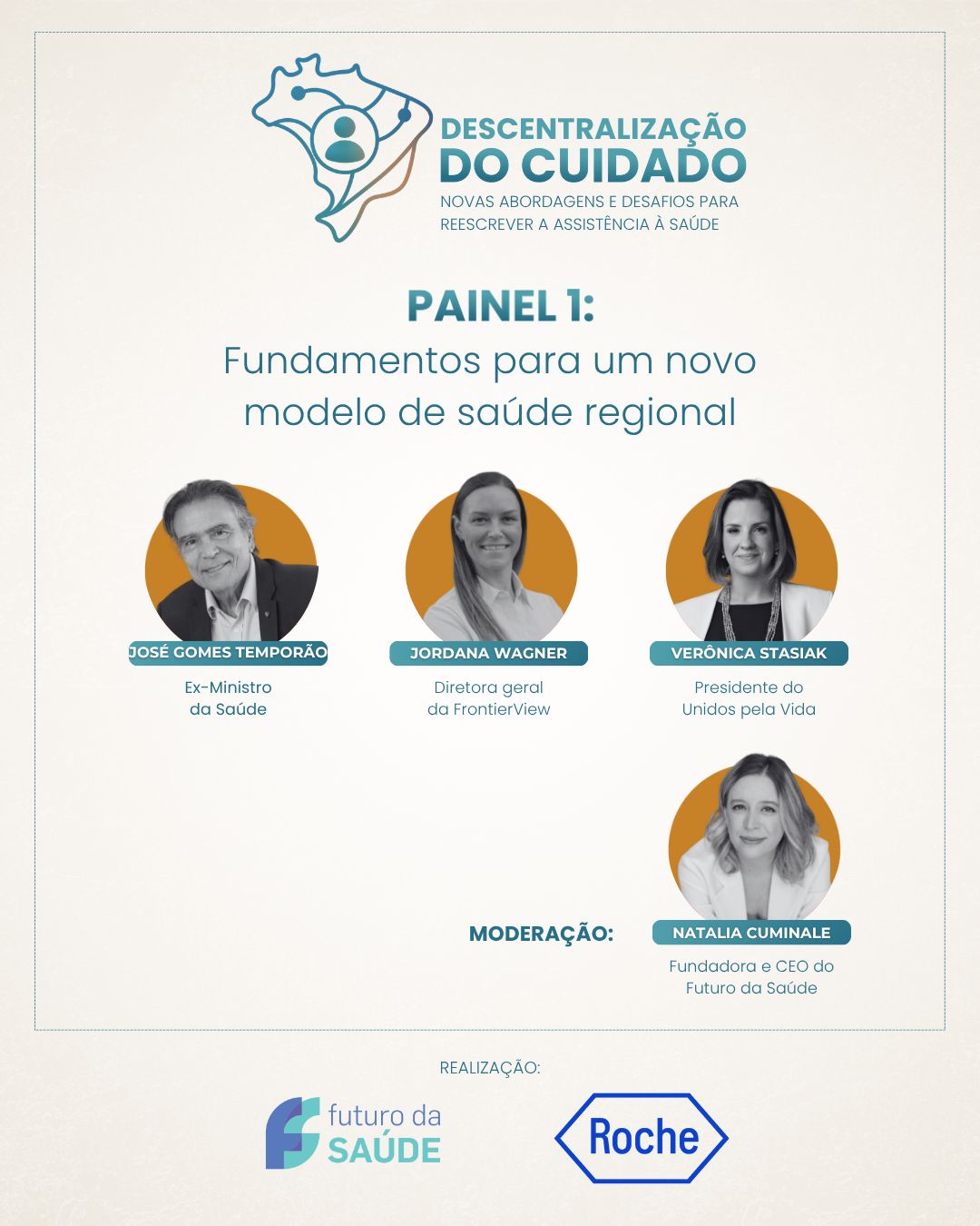Fundadora do Unidos pela Vida palestra em evento sobre descentralização do cuidado em saúde